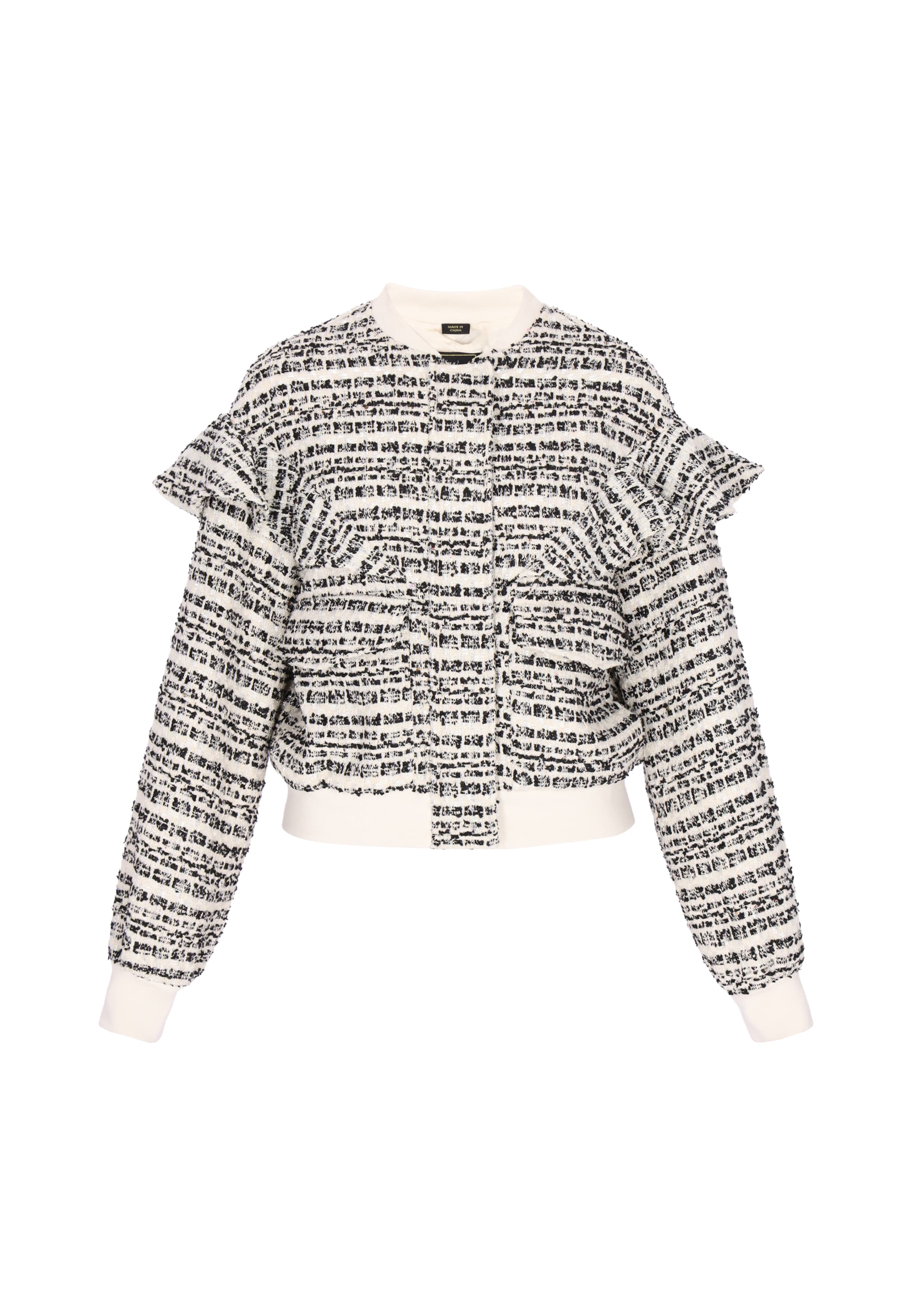 Veste mi-saison faina en noir : devant