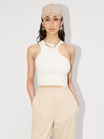 LeGer by Lena Gercke - Top de malha 'Frieda' em branco: frente