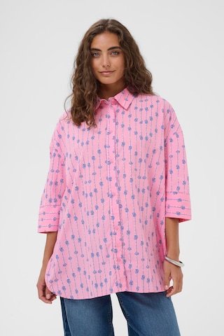 T-shirt 'CUmarco Olena' CULTURE en rose : devant