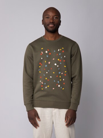 Watapparel Sweatshirt 'This is Art' in Groen: voorkant