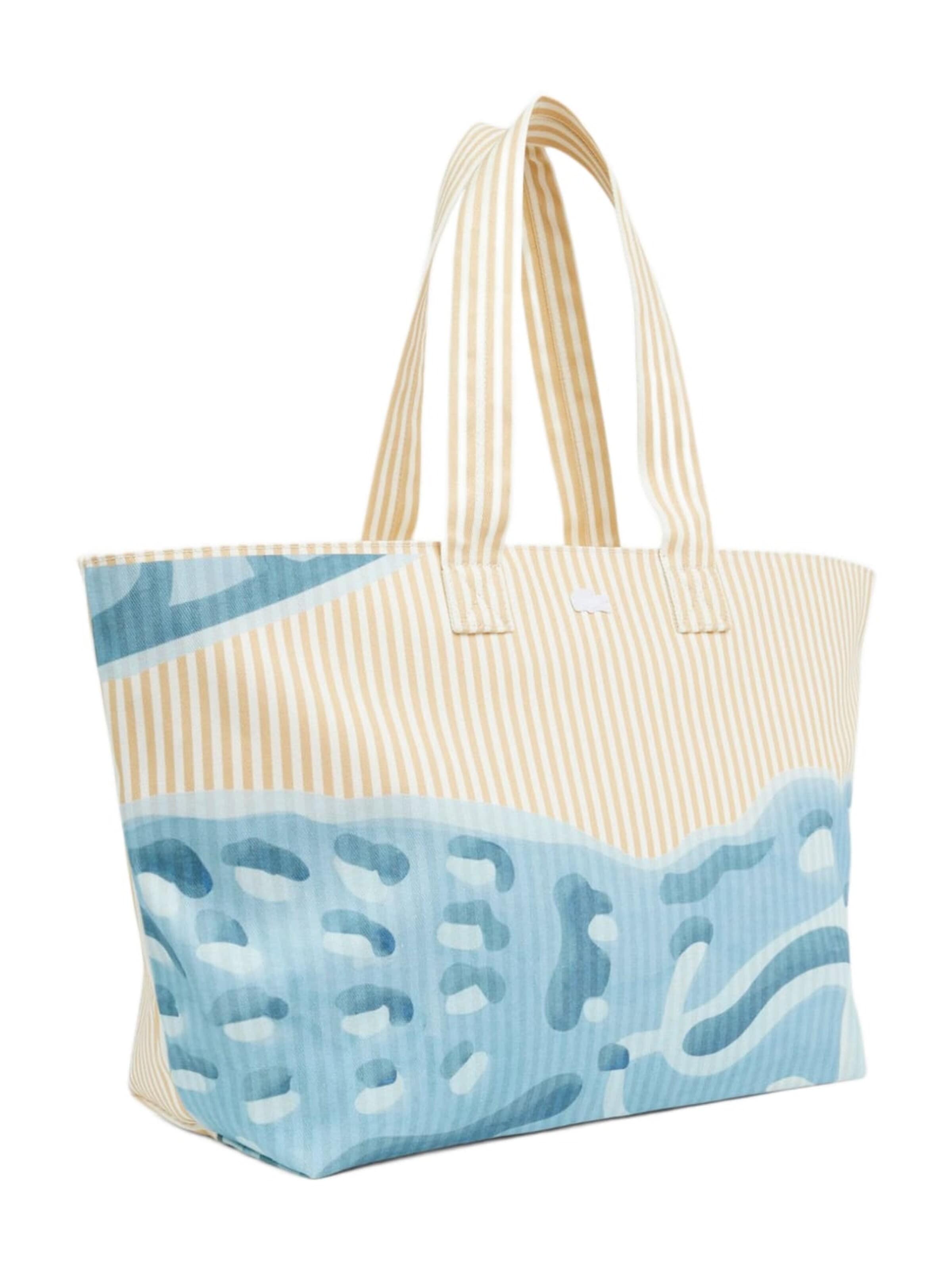 LACOSTE - Shopper 'Lacoste Sac cabas XL Anna Mixte Blanc Naturel' en transparente