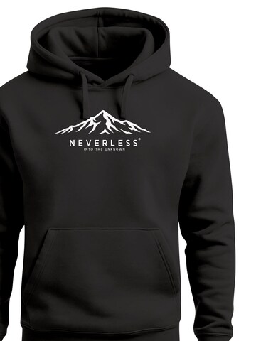Neverless Sweatshirt 'Berg Unknown'‌‌‌‌‌‌‌‌ in Schwarz
