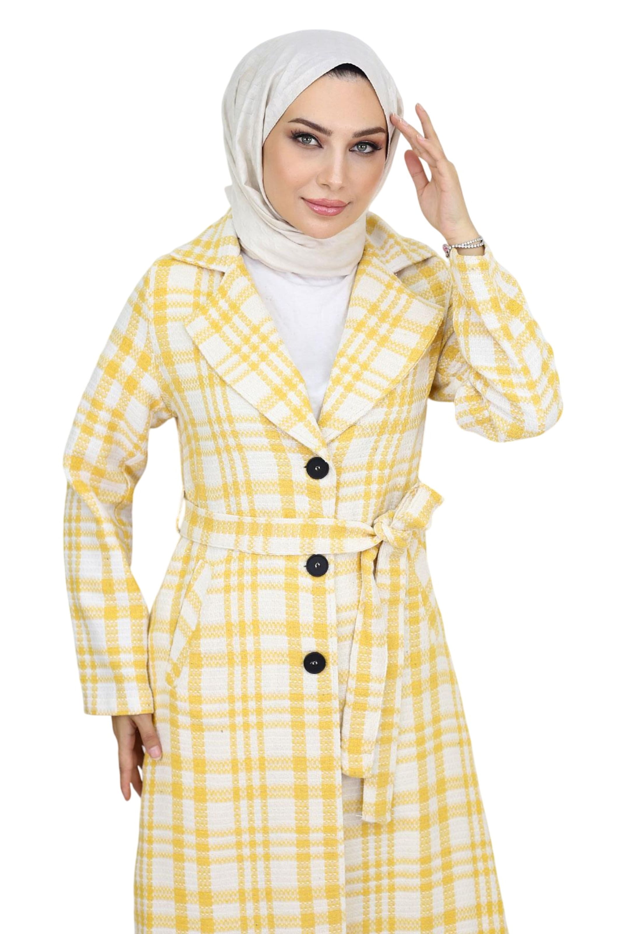 MODAMIHRAM Between-seasons coat in Yellow