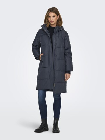 ONLY Wintermantel in Blauw: voorkant