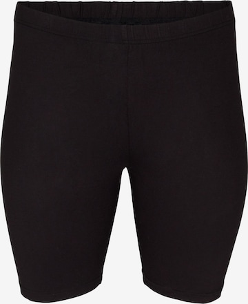 Zizzi Skinny Leggings in Zwart: voorkant