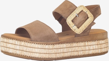 GABOR Sandale in Braun: Vorderseite