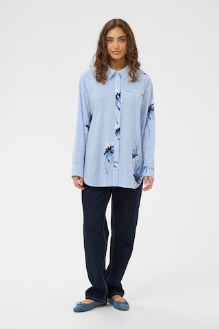 Chemisier 'CUbrila' CULTURE en bleu