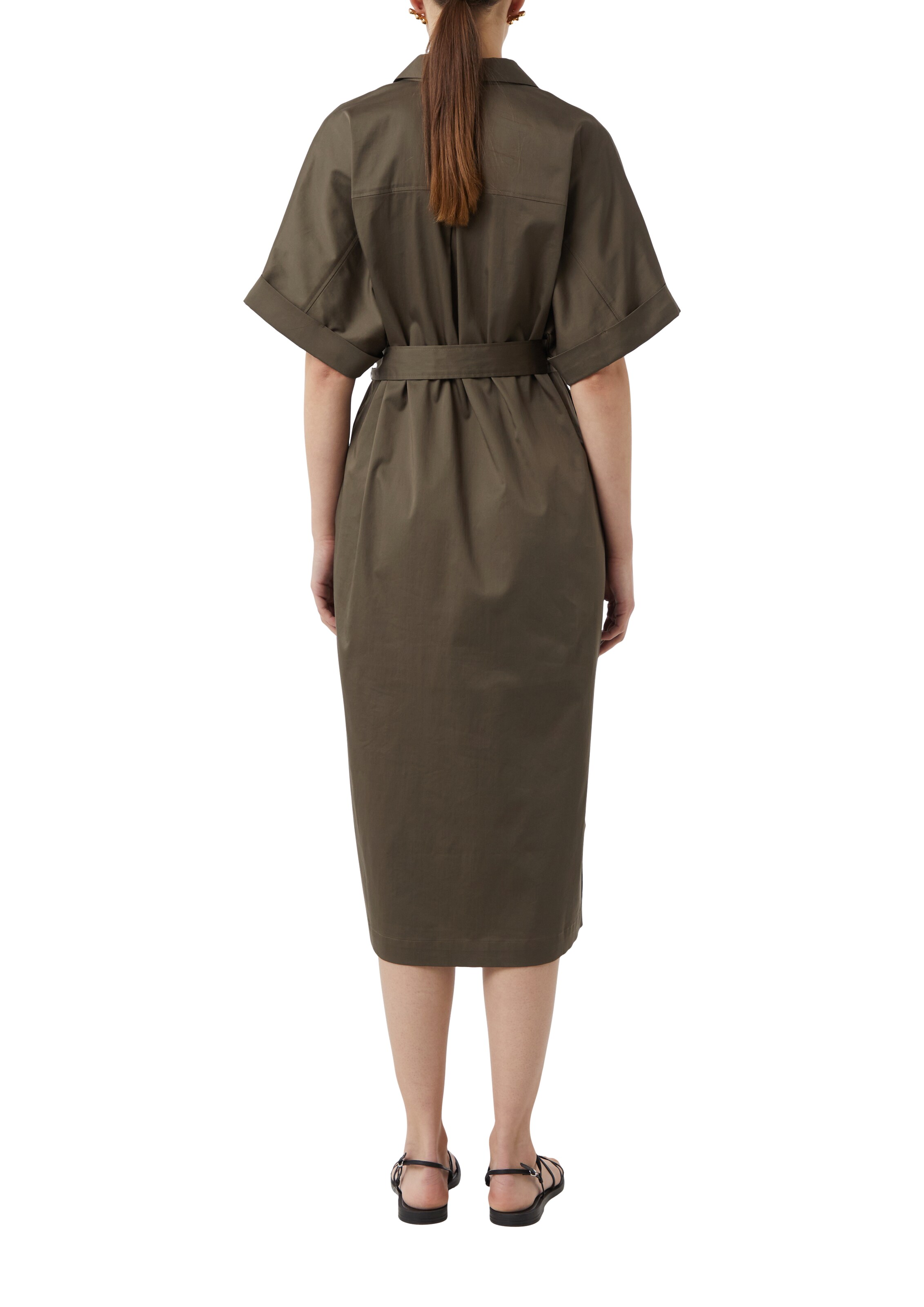 COMMA Kleid in Braun: Rückseite