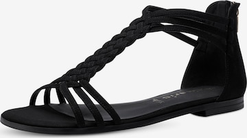 TAMARIS Sandals in Black: front