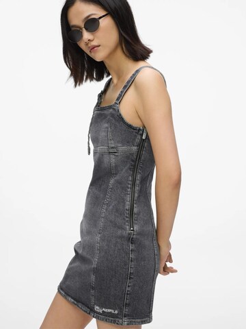 KARL LAGERFELD JEANS Obleka | siva barva