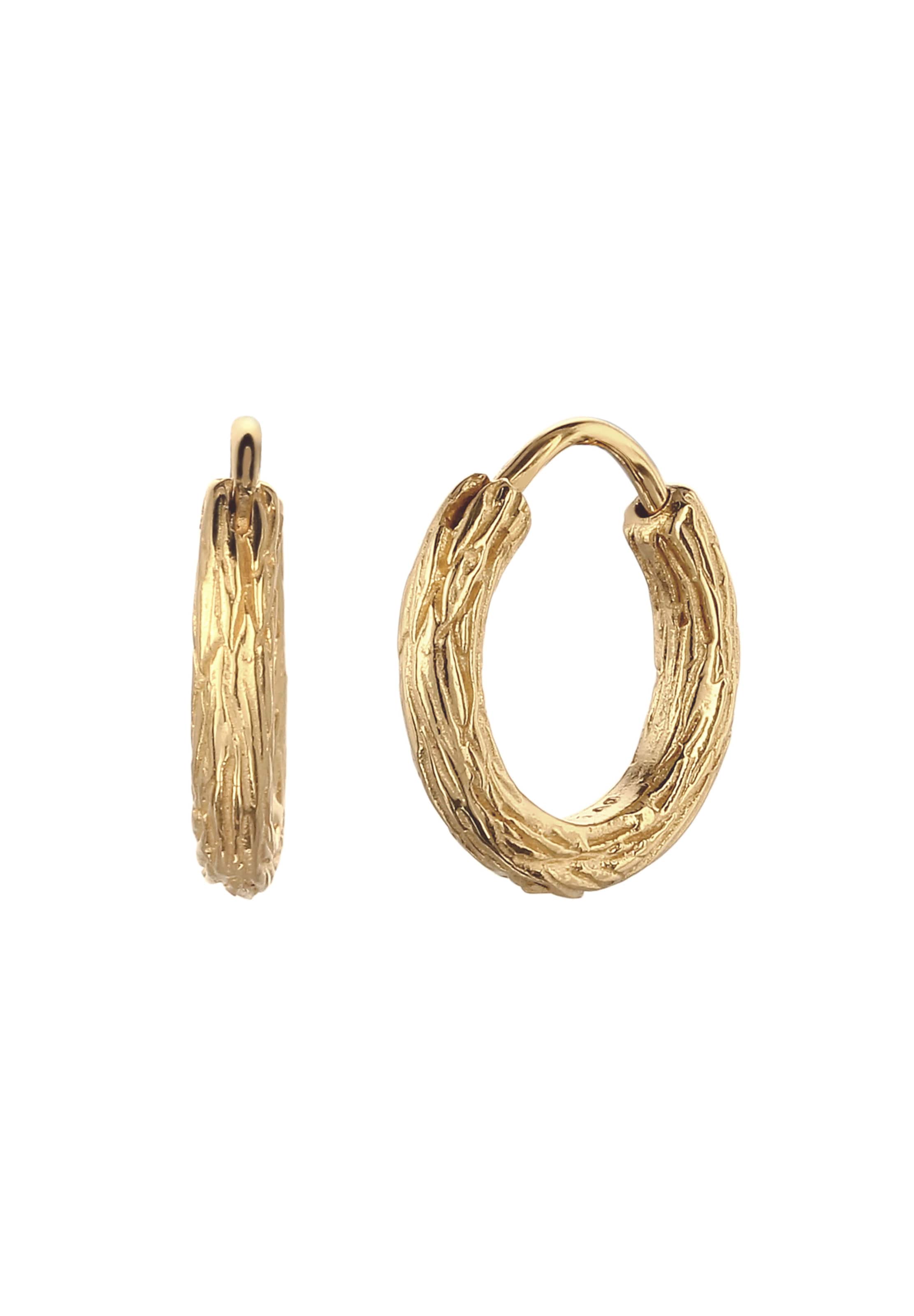 KUZZOI Ohrringe in Gold: Vorderseite