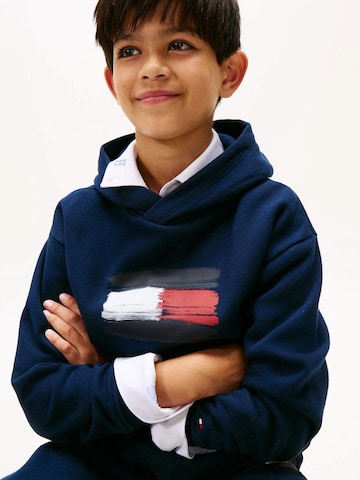 TOMMY HILFIGER Sweatshirt 'FLAG HOODIE BABY' in Blau