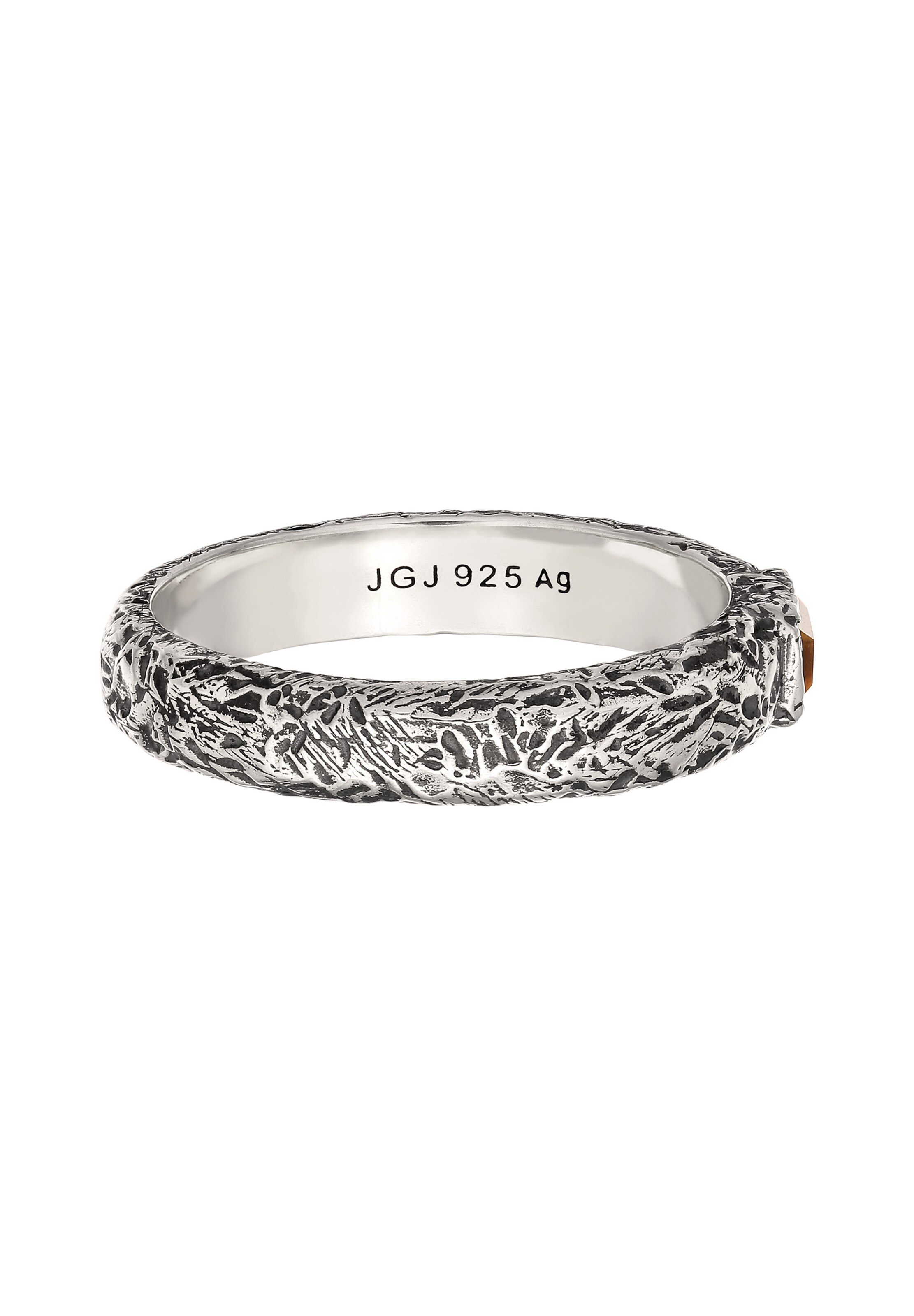 Bague 'Tigers Eye' Haze&Glory en argent