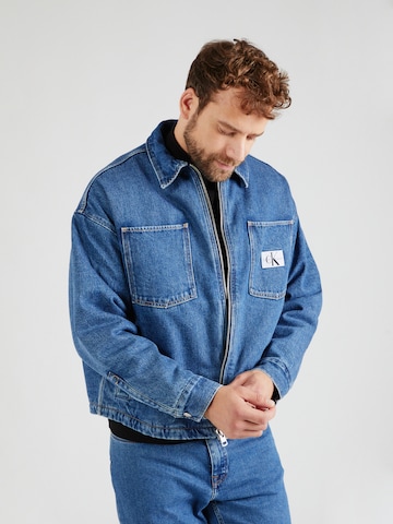 Calvin Klein Jeans Between-season jacket 'Boxy' in Blue: front