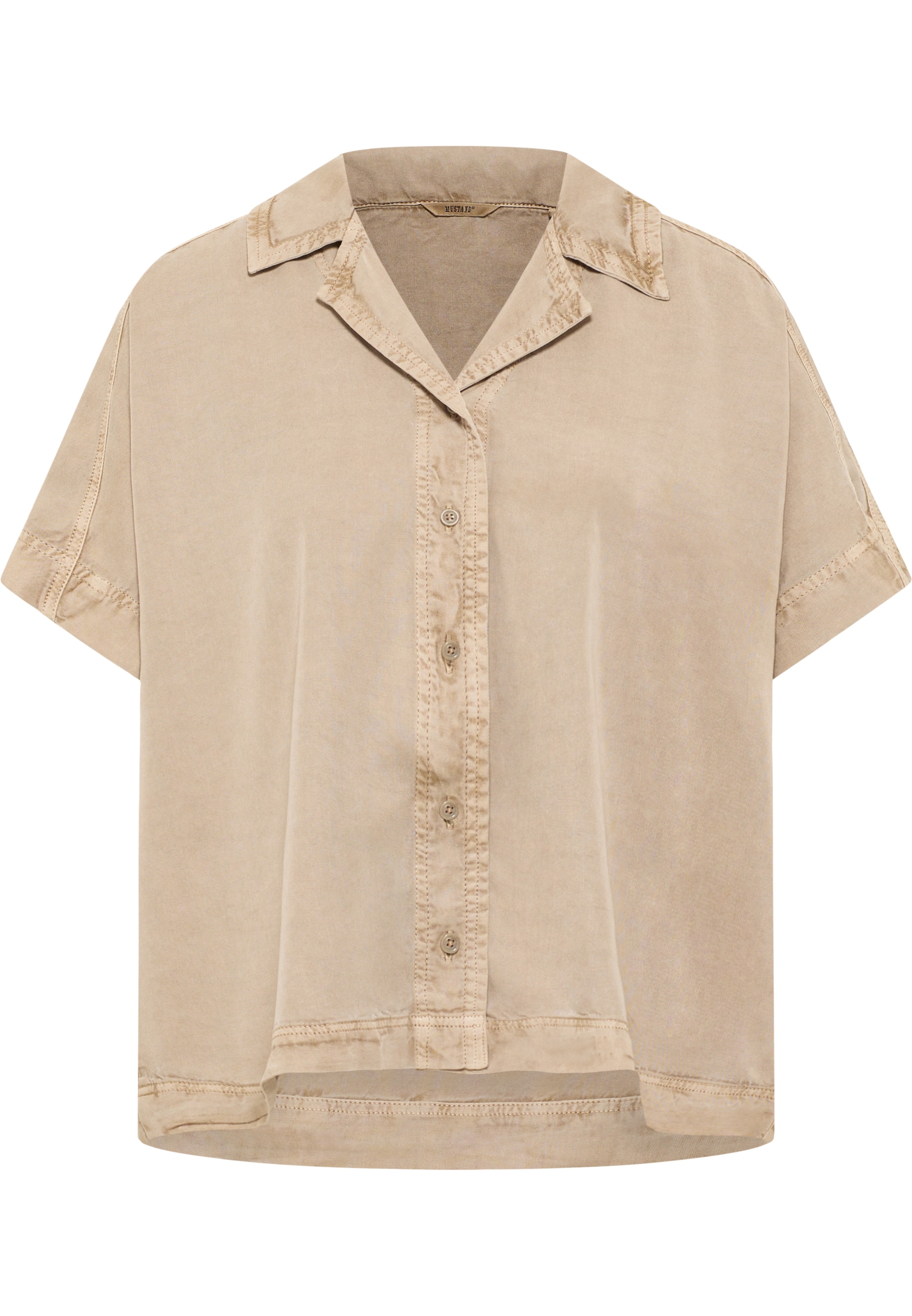MUSTANG Bluse 'Style Ruby' in Beige: Vorderseite