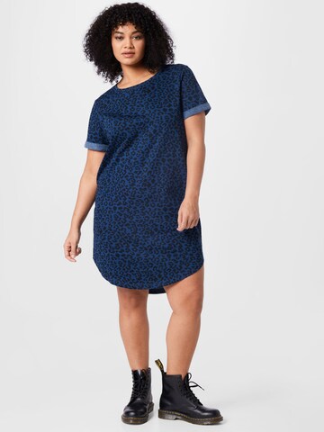 Robe 'Kaylee' ONLY Carmakoma en bleu : devant