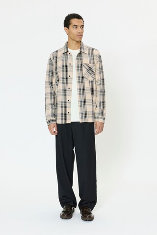 Matinique Regular fit Overhemd 'Pelton' in Beige