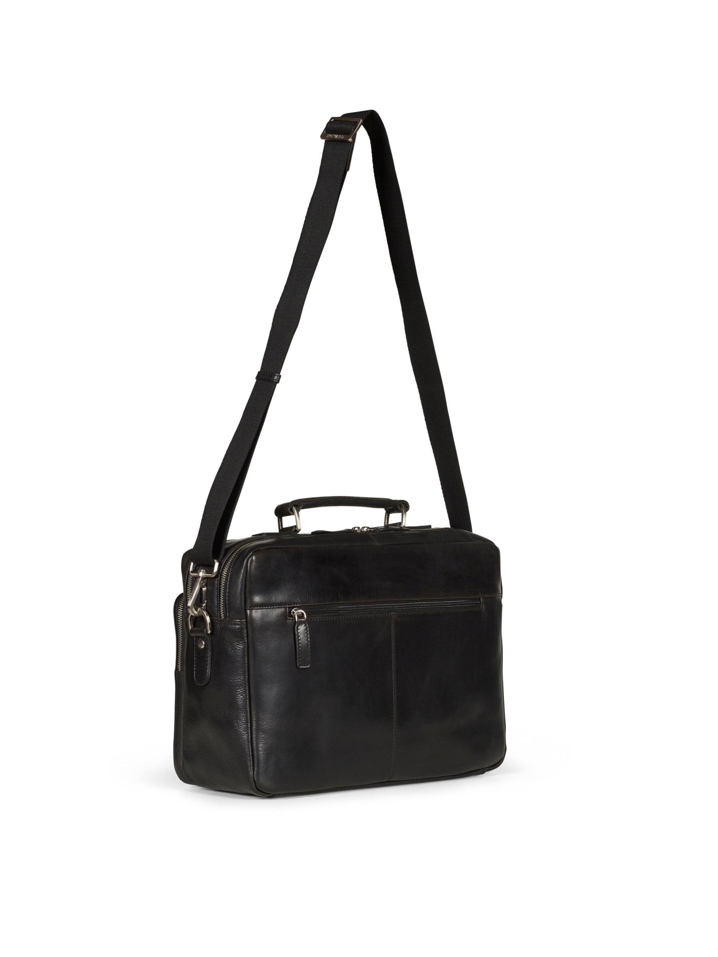 Borsa per laptop 'Briefcase Bag Damien Black' di Howard London in nero