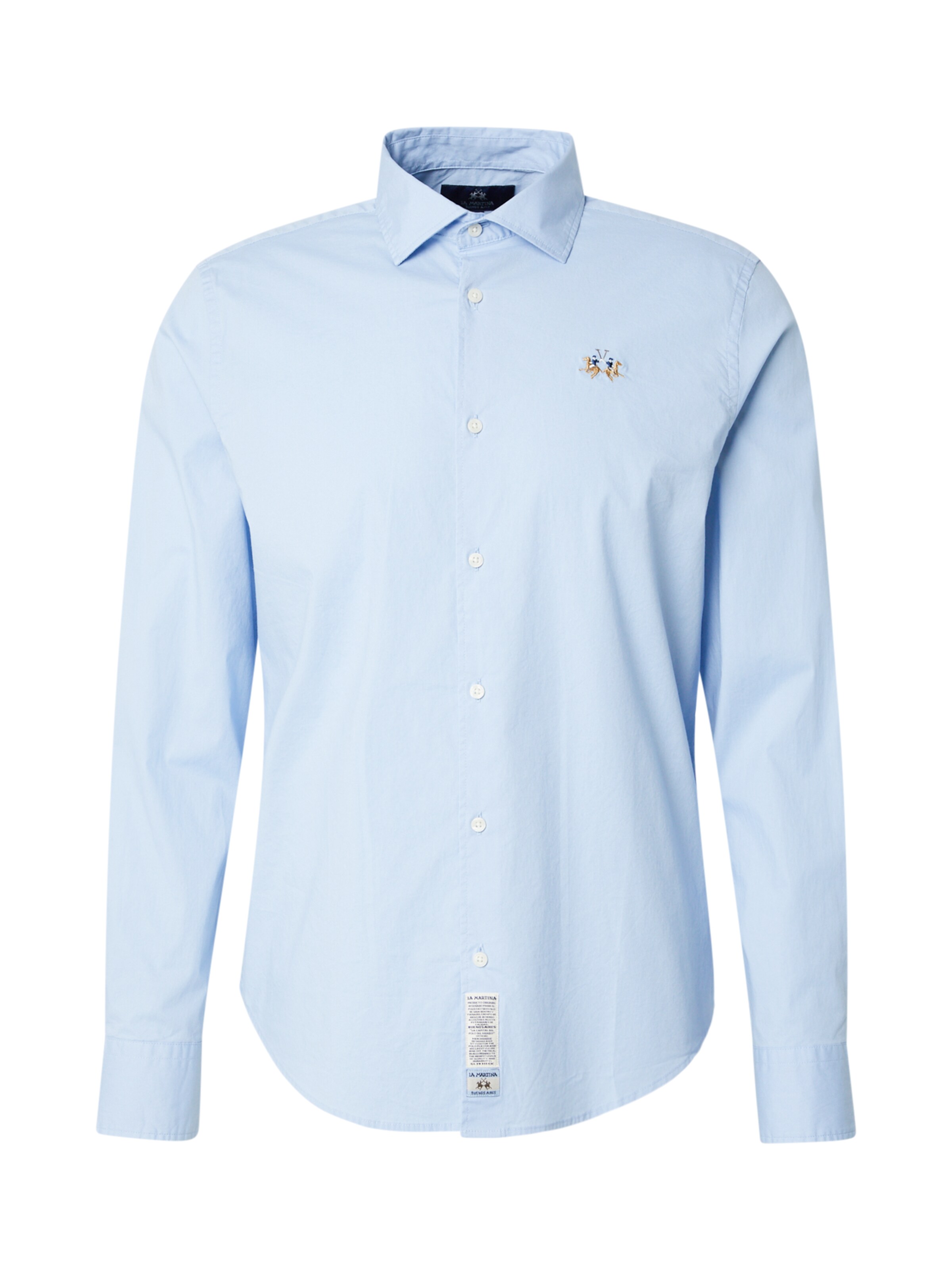 La Martina Regular fit Button Up Shirt in Blue: front