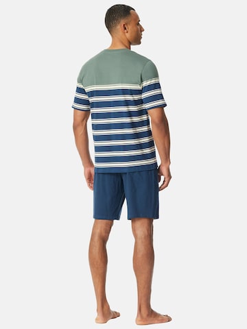 SCHIESSER Pyjama kort 'Casual Nightwear' in Blauw