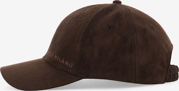 Boggi Milano Cap in Braun: Vorderseite