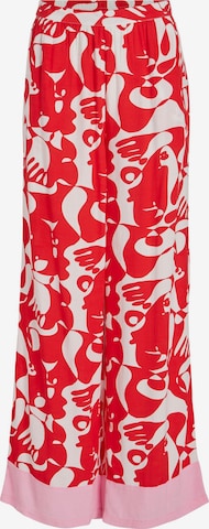 Wide Leg Pantalon 'KIKKI' VILA en rouge : devant