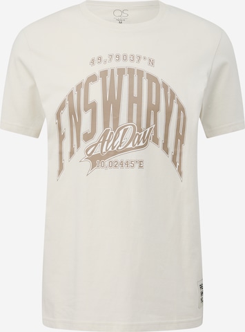 QS T-Shirt in Beige: predná strana