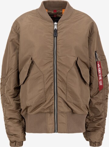 ALPHA INDUSTRIES Overgangsjakke i brun: forside