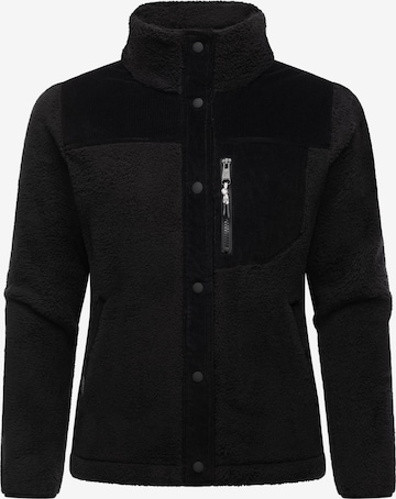 Ragwear Fleecejacke 'Appopis Block' in Schwarz: predná strana