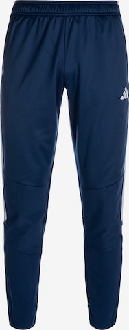 Loosefit Pantalon de sport 'Tiro 23 Club Winterized' ADIDAS PERFORMANCE en bleu : devant
