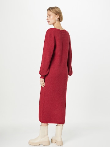 OBJECT Gebreide jurk 'MALENA' in Rood