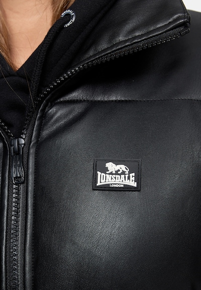 LONSDALE Zimná bunda 'Hybreasal', veľkosť L - čierna / biela, Produkt
