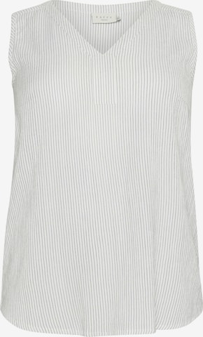 KAFFE CURVE - Blusa 'Abby' em branco: frente