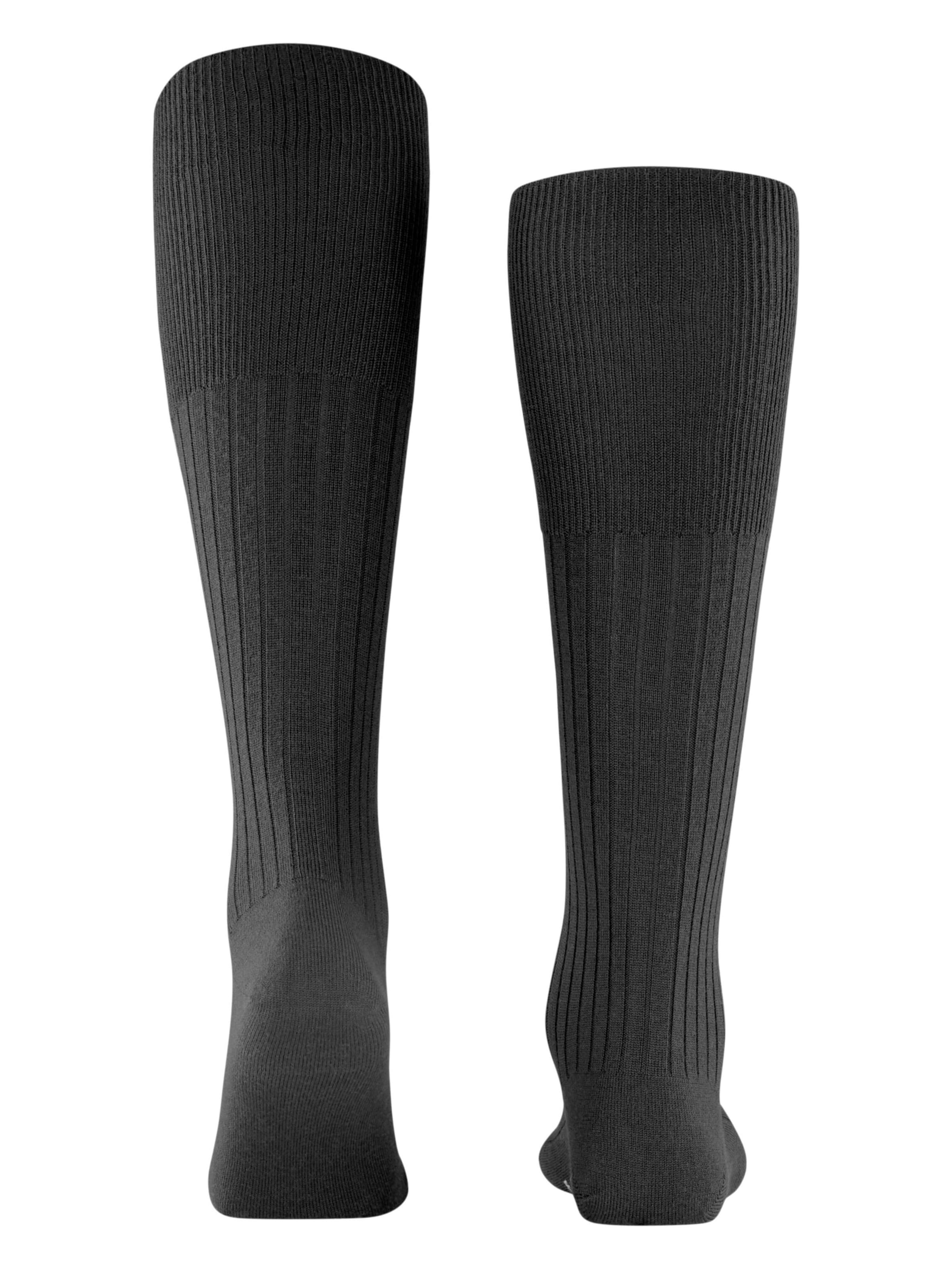 FALKE Knee High Socks 'Bristol Pure' in Black