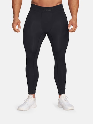 GOLD´S GYM APPAREL Skinny Sportbroek 'Ken' in Zwart: voorkant