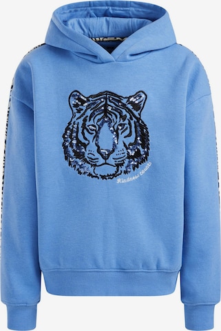 Sweat-shirt WE Fashion en bleu : devant