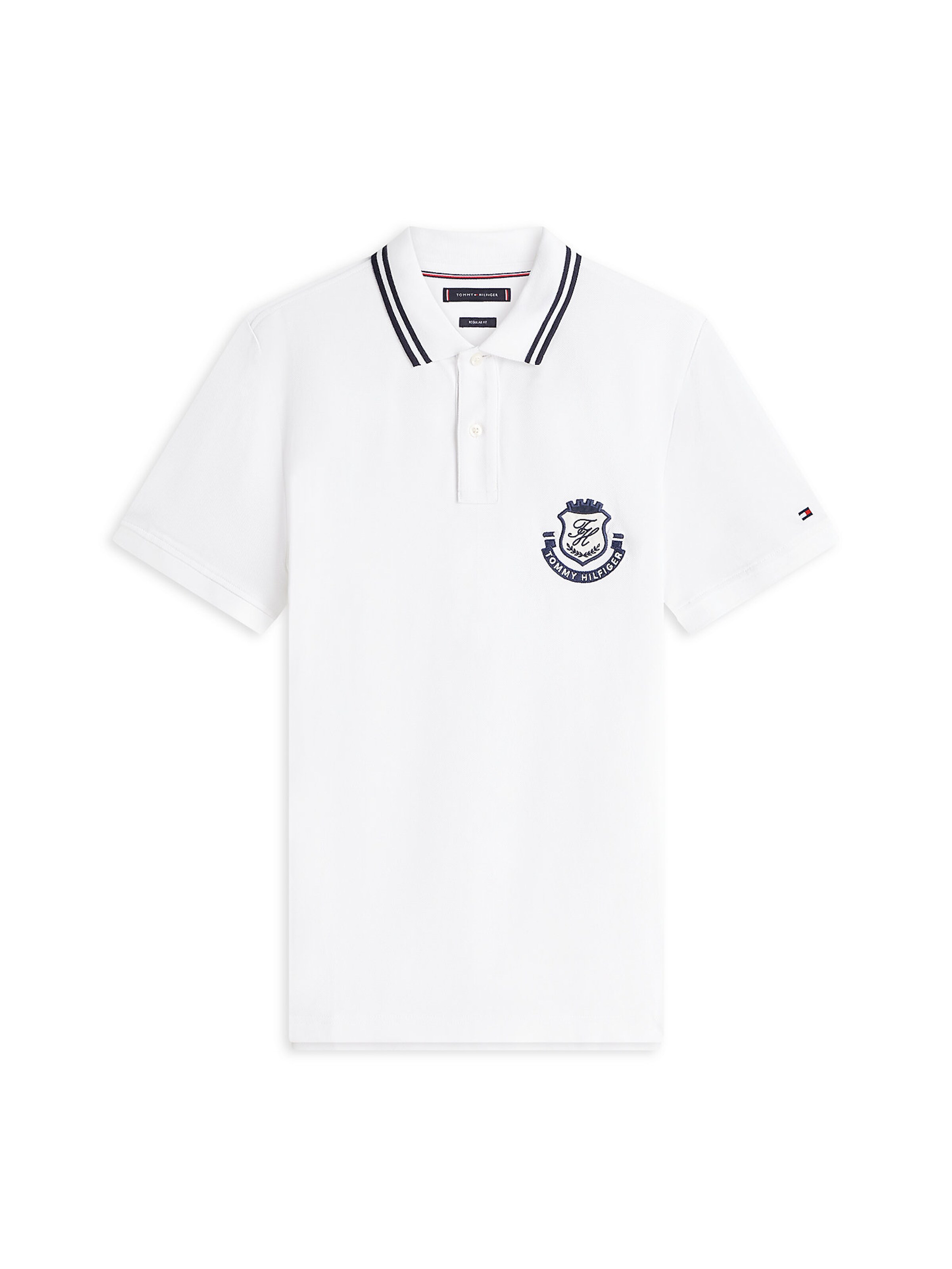 TOMMY HILFIGER Poloshirt in Weiß: Vorderseite