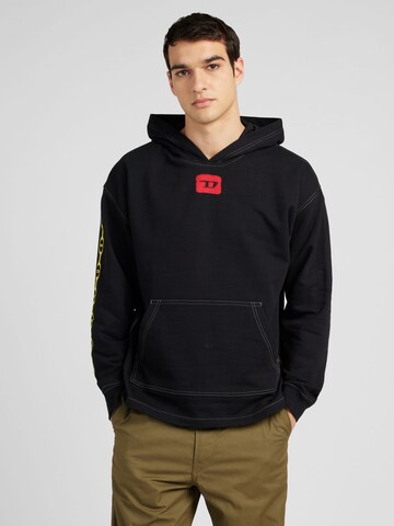 DIESEL Sweatshirt in Schwarz: predná strana