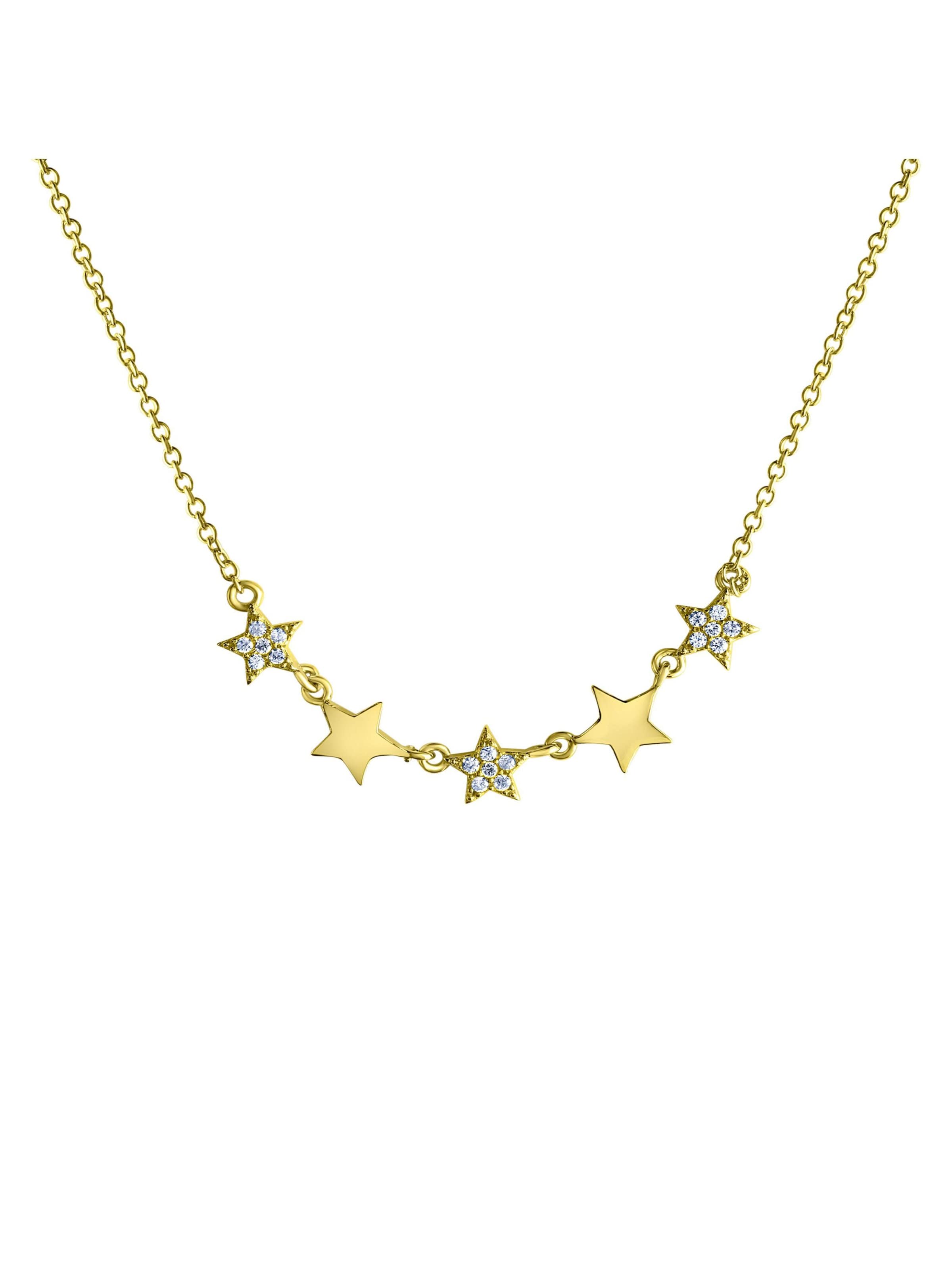 CELESTA Halskette in Gelb: Vorderseite