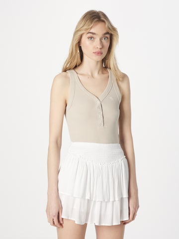 Abercrombie & Fitch Top in Beige: front