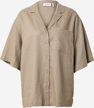 WEEKDAY Blouse 'Eva' in Brown: front