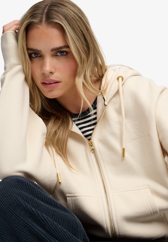 Hanorac 'Luxe Casual' de la Superdry & Co pe alb