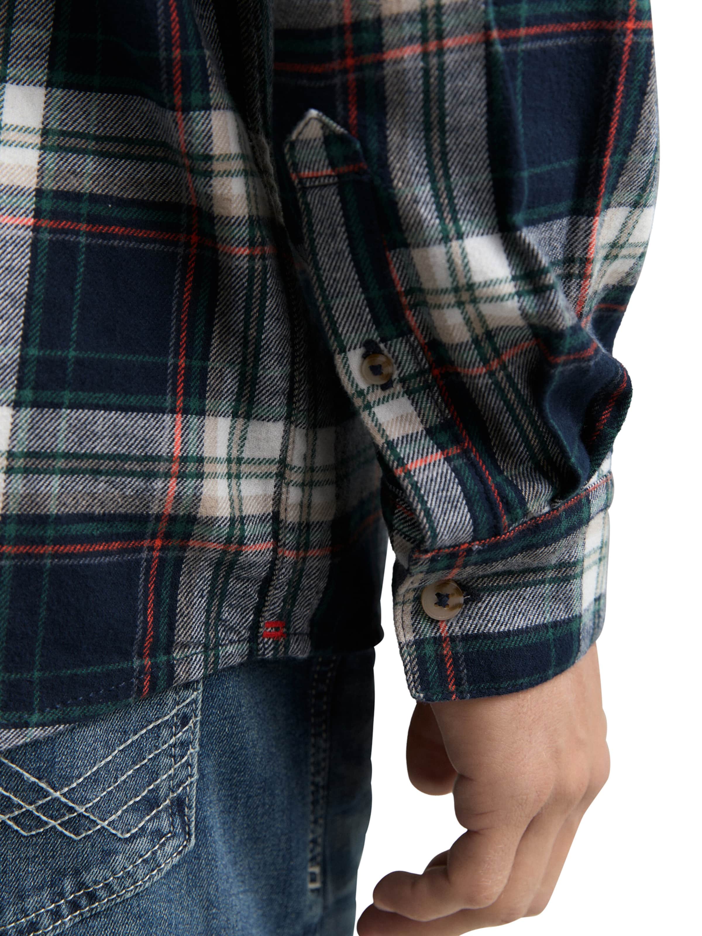 TOM TAILOR Классический крой Рубашка в Синий