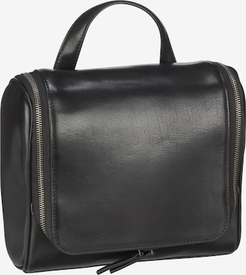 LEONHARD HEYDEN Toiletry Bag 'Roma' in Black: front