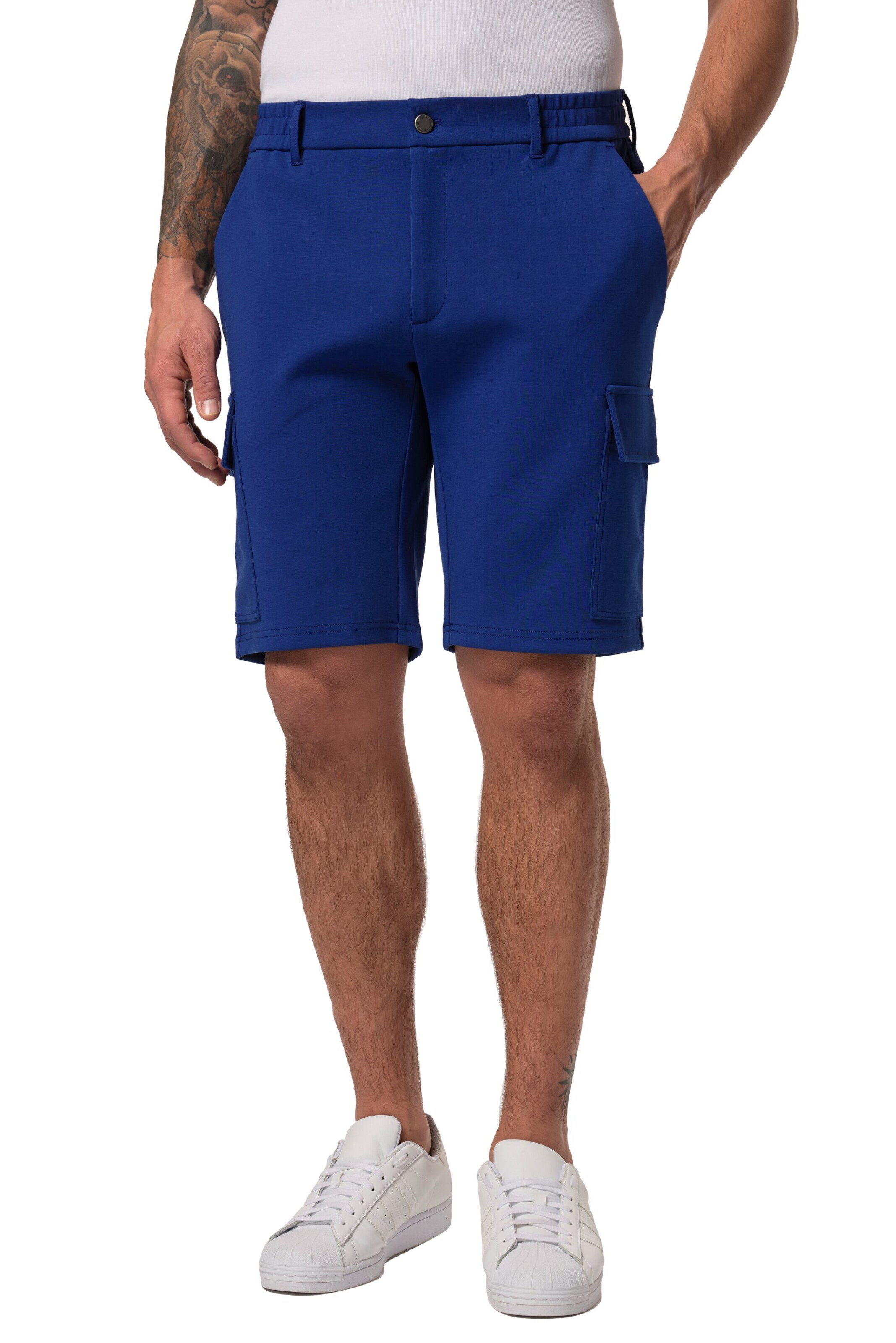 JP1880 Regular Cargobroek in Blauw: voorkant