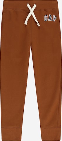 GAP Tapered Pants in Brown: front