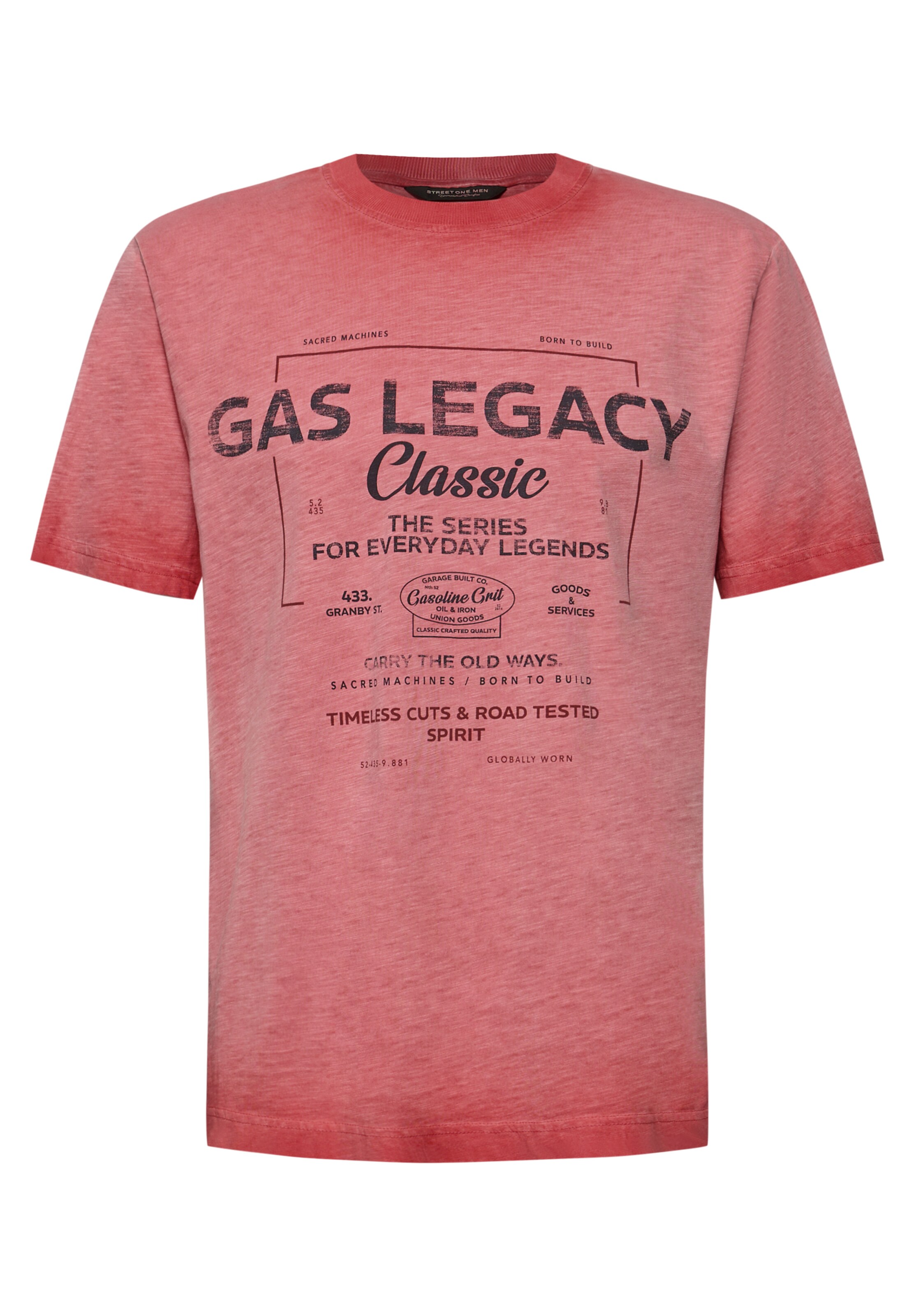 Street One MEN T-Shirt in Rot: Vorderseite