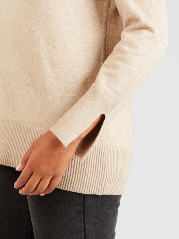 ONLY Carmakoma Sweater 'Fia' in Beige