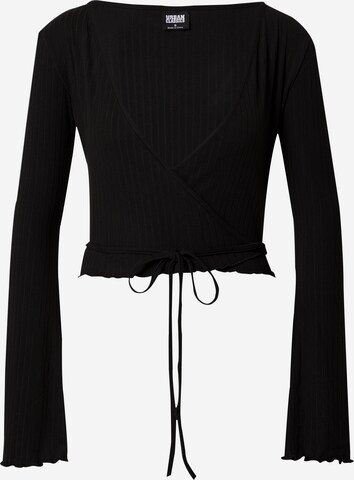 Cardigan Urban Classics en noir : devant