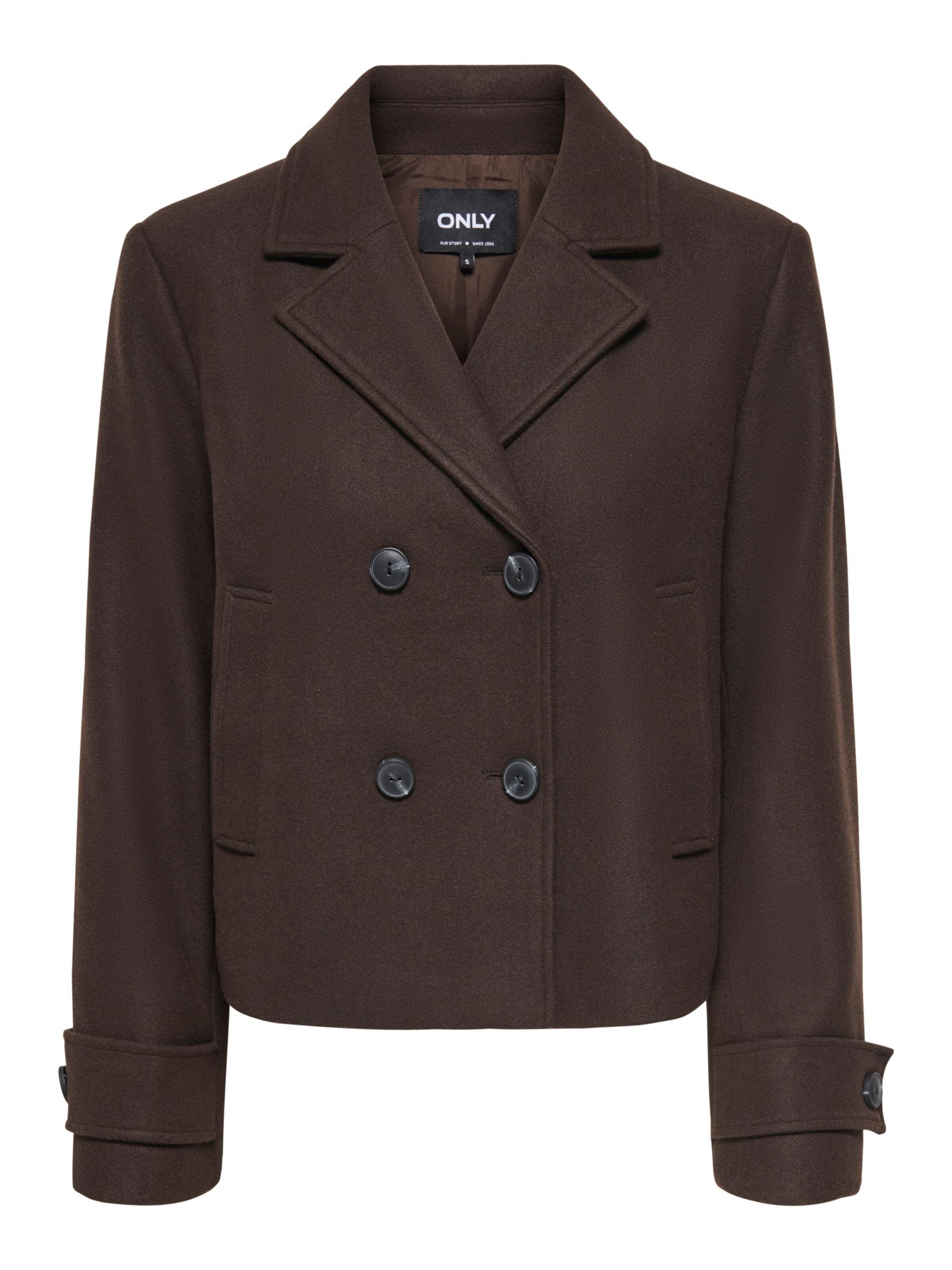 Manteau mi-saison 'ONLFreja' ONLY en marron : devant
